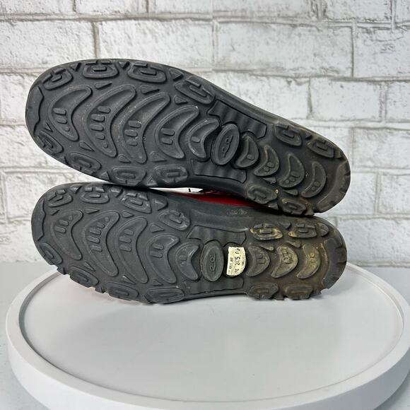 BALLY Exedo Boots St. James Vintage Lace Up Ankle Leather Red 8 - Picture 4 of 13